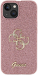 Панель Guess Glitter Script Big 4G для Apple iPhone 13/14/15 Pink (3666339147648) - зображення 3