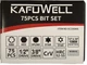 Набір біт для викрутки Kafuwell KX4722 75 шт. (5903039738089) - зображення 5