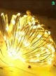 Светодиодная LED гирлянда «Капли росы» 20 м, Теплый белый свет, Новогодняя гирлянда 8 режимов, 200 LED ламп, USB + пульт ДУ, медная проволока (1298493754) - изображение 10