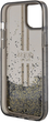 Панель Guess Liquid Glitter Gold Stripes для Apple iPhone 13/14/15 Black (3666339223526) - зображення 7