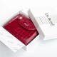 Женский компактный кожаный кошелек Dr.Bond серии Croco PR-250929-40982 красный - изображение 9