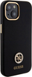 Etui Guess Silicone Logo Strass 4G do Apple iPhone 13/14/15 Black (3666339148485) - obraz 4