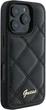 Панель Guess Quilted Metal Logo для Apple iPhone 16 Pro Max Black (GUHCP16XPSQSQSK) - зображення 4