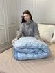 Одеяло полуторное двойное 4 сезона из холлофайбера Arda 21561 142х210 см синее 5161237 - изображение 7