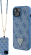 Etui Guess Crossbody 4G Metal Logo do Apple iPhone 13/14/15 Blue (3666339147082) - obraz 1