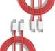 Кабель 2шт CDK Data Cable UltraDART/ SuperVOOC/Warp/150W/240W/10A 1m Type-C на Type-C (OEM) (017260) (red) - изображение 1