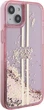 Панель Guess Liquid Glitter Gold Stripes для Apple iPhone 15 Plus/14 Plus Pink (GUHCP15MLFCSEGP) - зображення 4