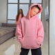 Теплий зимовий спортивний костюм дитячий для хлопчика з трьохнитки пеньє з начосом 74/80 рожевий+графіт (темно-сірий) - зображення 5