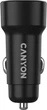 Автомобільний зарядний пристрій Canyon OnDrive 30 PD 30W USB-C Black (CNE-CCABR2C) - зображення 5