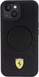 Etui Ferrari Carbon Metal Logo MagSafe do Apple iPhone 15/14/13 Black (FEHMP15SPTEK) - obraz 3