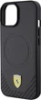 Etui Ferrari Carbon Metal Logo MagSafe do Apple iPhone 15/14/13 Black (FEHMP15SPTEK) - obraz 6