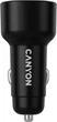 Автомобільний зарядний пристрій Canyon OnDrive 60 PD 60W 2xUSB-C Black (CNE-CCABR3CC) - зображення 3