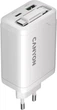 Зарядное устройство для Canyon OnCharge 65RC Build-In Cable USB-C 65W 1xPD 1xQC White (CNS-CURC65ACB) - изображение 3