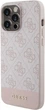 Etui Guess 4G Stripe Collection do Apple iPhone 14 Pro Pink (GUHCP14LG4GLPI) - obraz 2