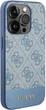 Etui Guess 4G Stripe Collection do Apple iPhone 15 Pro Blue (GUHCP15LG4GLBL) - obraz 4