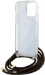 Etui Guess Crossbody Cord 4G Print do Apple iPhone 15 Pro Brown (GUHCP15LHC4SEW) - obraz 6