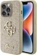 Etui Guess Glitter Script Big 4G do Apple iPhone 15 Pro Gold (GUHCP15LHG4SGD) - obraz 1