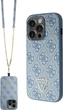 Панель Guess Crossbody 4G Metal Logo для Apple iPhone 15 Pro Blue (GUHCP15LP4TDSCPB) - зображення 1