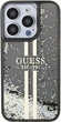 Панель Guess Liquid Glitter Gold Stripes для Apple iPhone 15 Pro Black (GUHCP15LLFCSEGK) - зображення 3