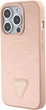 Панель Guess Croco Triangle Metal Logo для Apple iPhone 15 Pro Pink (GUHCP15LPCRTHCP) - зображення 2