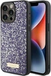 Панель Guess Rhinestone Metal Logo для Apple iPhone 15 Pro Purple (GUHCP15LPFGSBSP) - зображення 1
