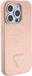 Панель Guess Croco Triangle Metal Logo для Apple iPhone 15 Pro Pink (GUHCP15LPCRTHCP) - зображення 4