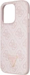 Панель Guess Crossbody 4G Metal Logo для Apple iPhone 15 Pro Pink (GUHCP15LP4TDSCPP) - зображення 7