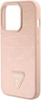 Панель Guess Croco Triangle Metal Logo для Apple iPhone 15 Pro Pink (GUHCP15LPCRTHCP) - зображення 7