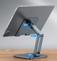 Подставка для планшета настольная Baseus Desktop Biaxial Foldable Metal Stand (4,7"-13", Алюминий). Grey - изображение 2