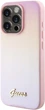 Панель Guess Saffiano Iridescent Script для Apple iPhone 15 Pro Pink (GUHCP15LPSAIRSP) - зображення 2