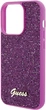 Etui Guess Disco Metal Script do Apple iPhone 15 Pro Fuchsia (GUHCP15LPMSDGSF) - obraz 6