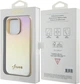 Etui Guess Saffiano Iridescent Script do Apple iPhone 15 Pro Gold (GUHCP15LPSAIRSD) - obraz 8
