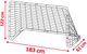Bramka piłkarska Neo-Sport NS-492 183 x 122 x 61 cm (5903890625412) - obraz 2