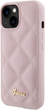 Etui Guess Quilted Metal Logo do Apple iPhone 15/14/13 Pink (3666339149741) - obraz 2