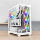 Игровой корпус для ПК с A-RGB подсветкой, стекло, поддержка ATX/MicroATX/ITX, белый - изображение 10