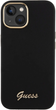 Etui Guess Silicone Script Metal Logo & Frame do Apple iPhone 15/14/13 Black (3666339149321) - obraz 3