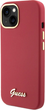 Etui Guess Silicone Script Metal Logo & Frame do Apple iPhone 15/14/13 Red (3666339149048) - obraz 2