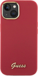 Etui Guess Silicone Script Metal Logo & Frame do Apple iPhone 15/14/13 Red (3666339149048) - obraz 3