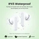 Наушники беспроводные UGREEN HiTune T3C Earbuds WS207 с микрофоном Белые (45110) - изображение 4