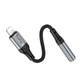 Переходник HOCO Lightning to 3.5mm Fresh digital audio converter LS36A |0.12m, DA| Grey - изображение 2