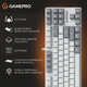 Клавиатура GamePro Genesis Metallic MK110W Outemu Red Swithes USB White - изображение 19