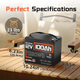 Акумулятор Humsienk 100Ah Bluetooth LiFePO4 12V (HS12V100AH100BT) - изображение 3