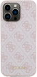 Панель Guess 4G Metal Gold Logo для Apple iPhone 15 Pro Max Pink (3666339171810) - зображення 3