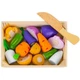 Детский деревянный набор овощей на липучках Kruzzel Польша, для нарезки и обучения - изображение 3