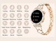 Смарт часы Smart Diamond Zodiac 2 Женские Приём звонка 2 ремешка Здоровье Спорт Gold - изображение 4