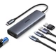 Хаб USB 3.2 Type-C -> 1xUSB-A 3.2/ 1xUSB-A 2.0/2xUSB-C 3.2/ RJ45 PD CM512 сірий UGREEN - зображення 2