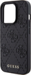 Панель Guess Leather 4G Stamped для Apple iPhone 15 Pro Max Black (3666339150198) - зображення 6