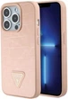 Панель Guess Croco Triangle Metal Logo для Apple iPhone 15 Pro Max Pink (3666339152291) - зображення 1