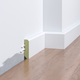 Плинтус накладной FSPRO 1040F3 МДФ 2,5 м Белый (P.MDF1040F3W) 1 м. п. - изображение 1