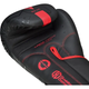 Рукавички боксерські з капою RDX F6 Kara Matte розмір 12 унцій, чорно-червоні - изображение 5